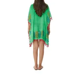 1269  green kaftan tassel trim COTTON COLLECTION 2023