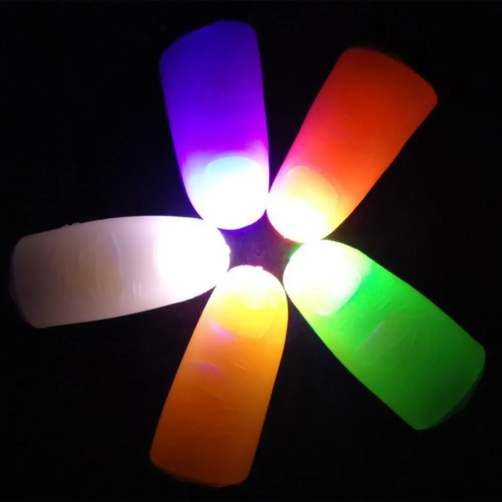 2Pcs Thumb Finger Light Battery Powered Colorful Party Supply LED Thumb Light