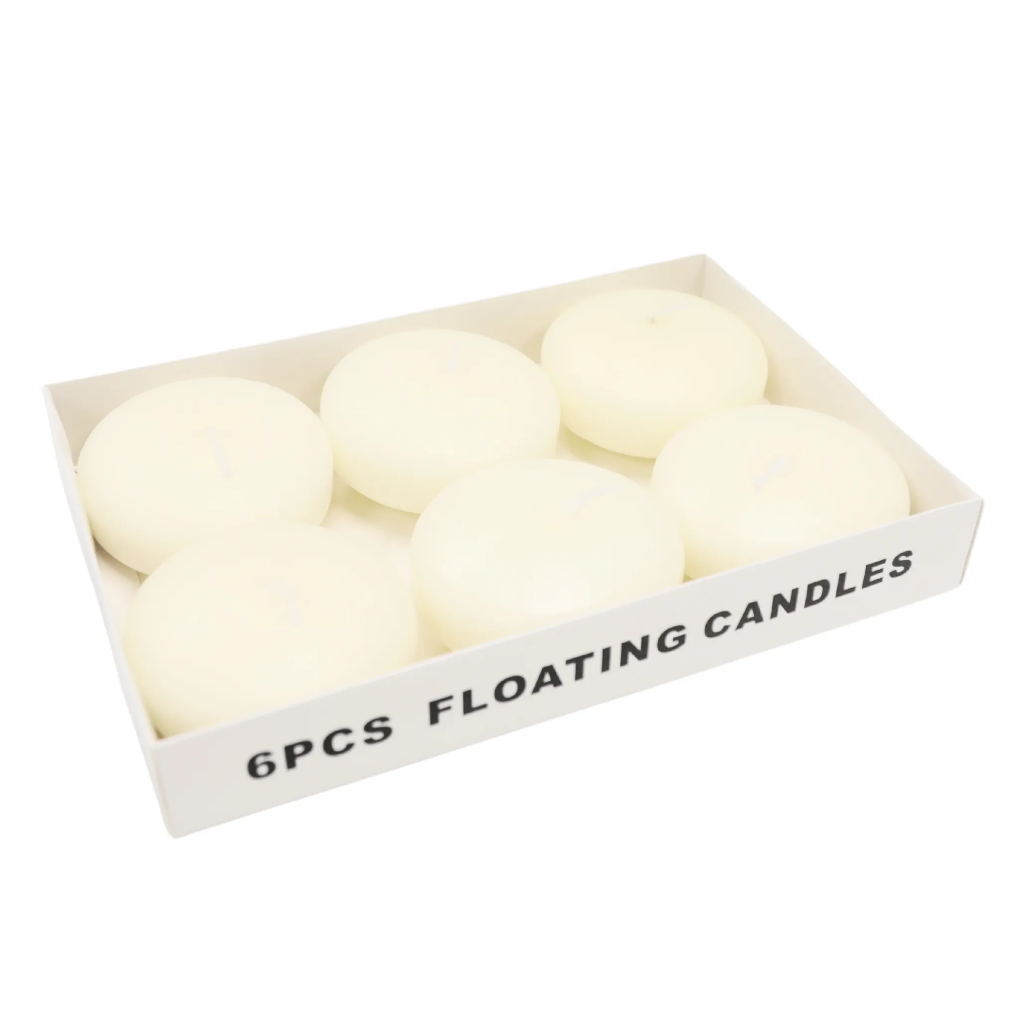 3" Floating Candles (6 pcs) - Ivory