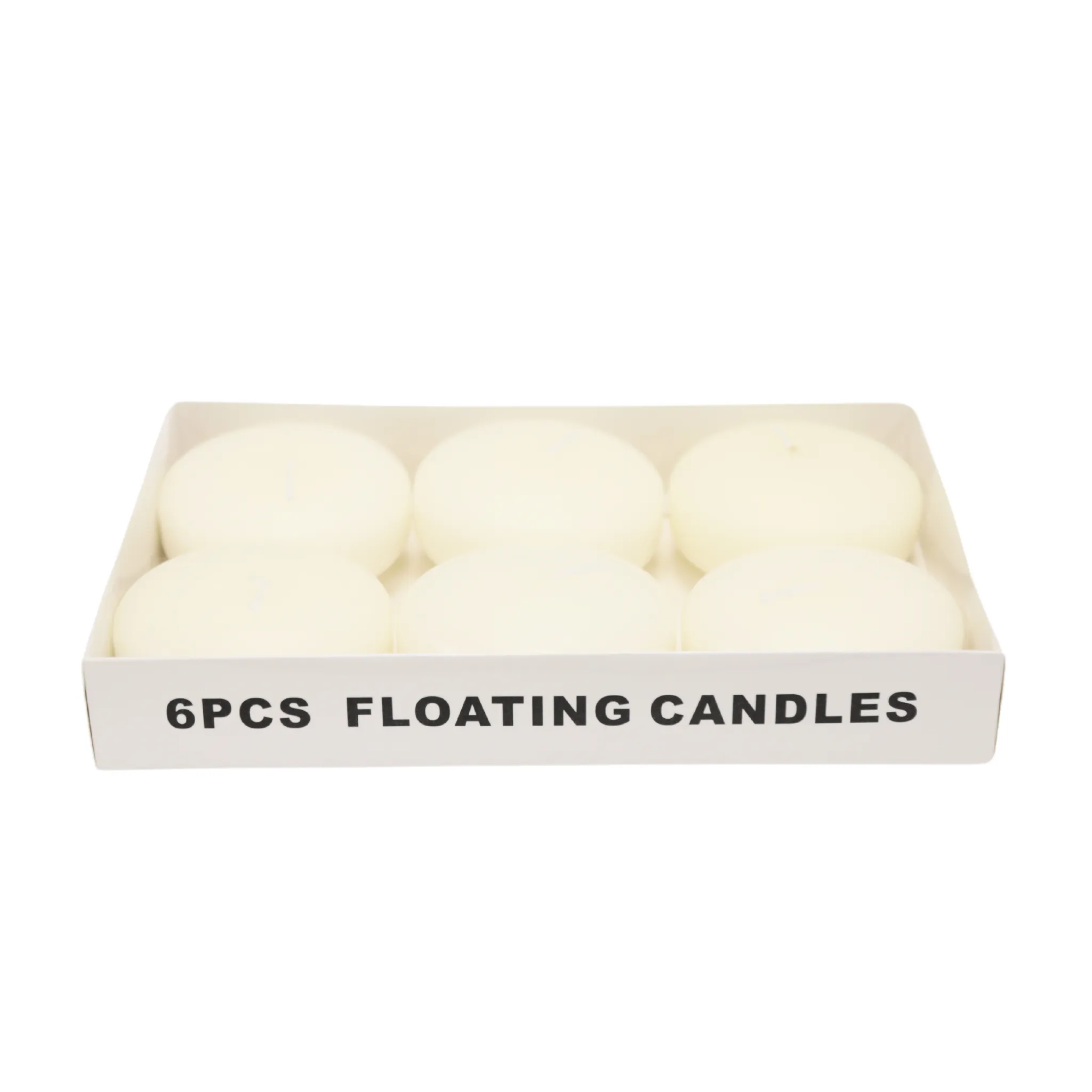 3" Floating Candles (6 pcs) - Ivory