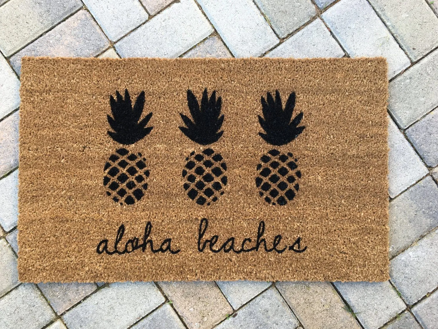 Aloha Beaches Pineapple Doormat