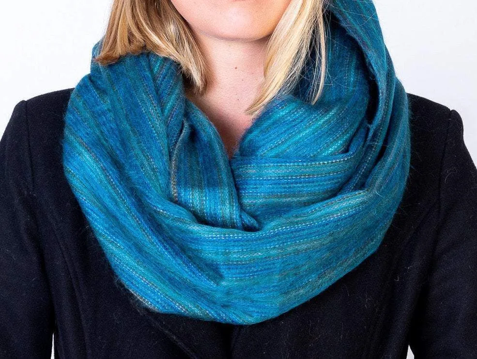 Alpaca Infinity scarf - Emerald