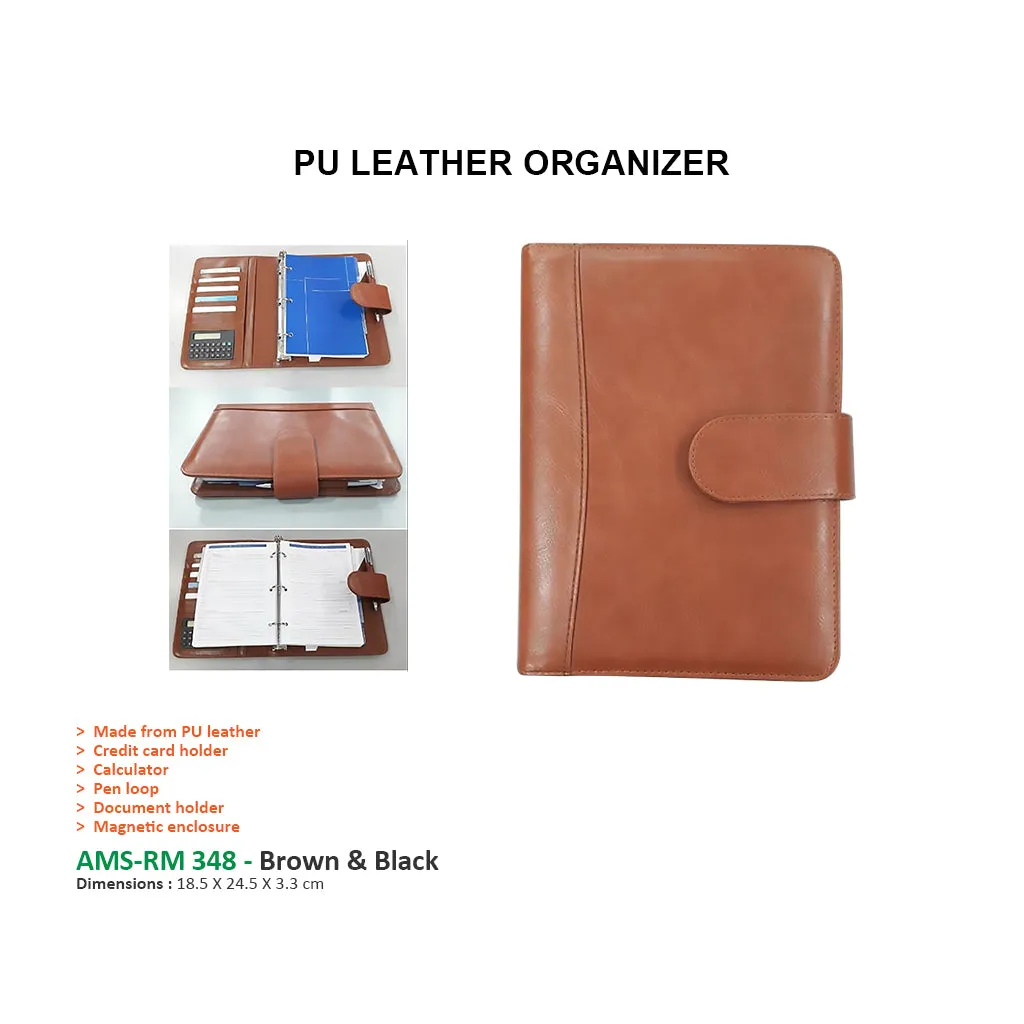 AMS-RM 348 - PU Leather Organizer