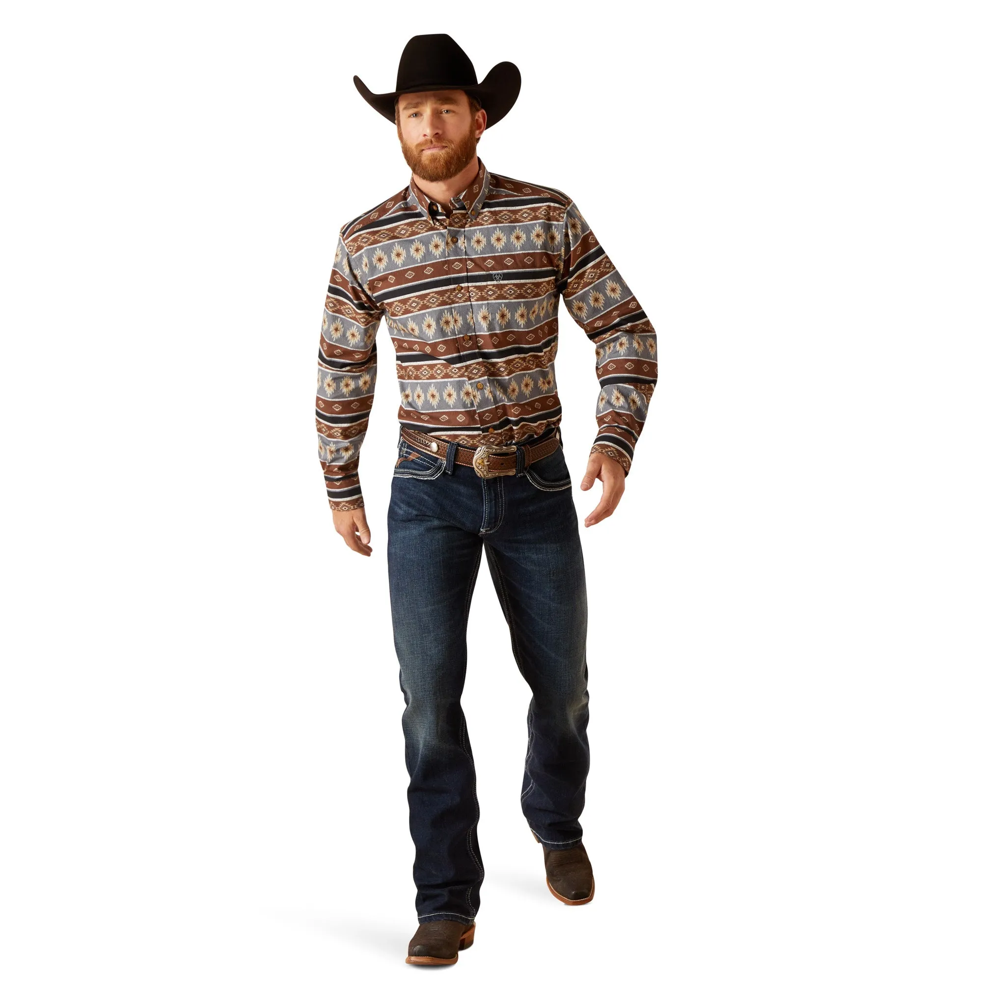 Ariat Men's Nelly Fitted Shirt Quiet Shade