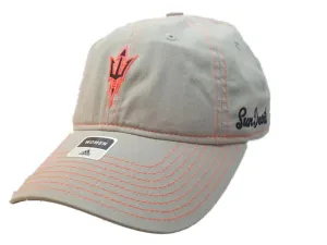 Arizona State Sun Devils Adidas WOMENS Gray Neon Relaxed Adj. Baseball Hat Cap