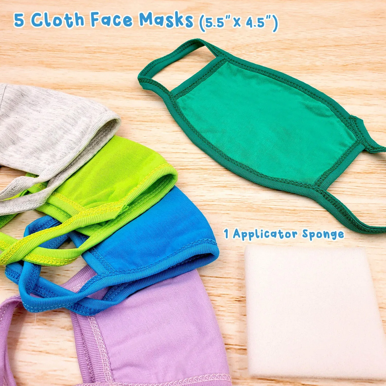 ArtSkills Style Your Own Face Mask Kit with 5 Cloth Masks