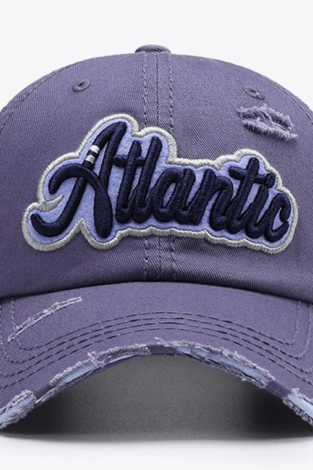 ATLANTIC Graphic Distressed Baseball Cap