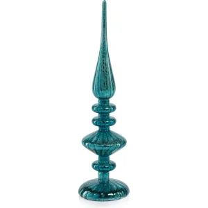 Azenor Blue LED Tabletop Finials, Set of 2