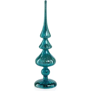 Azenor Blue LED Tabletop Finials, Set of 2