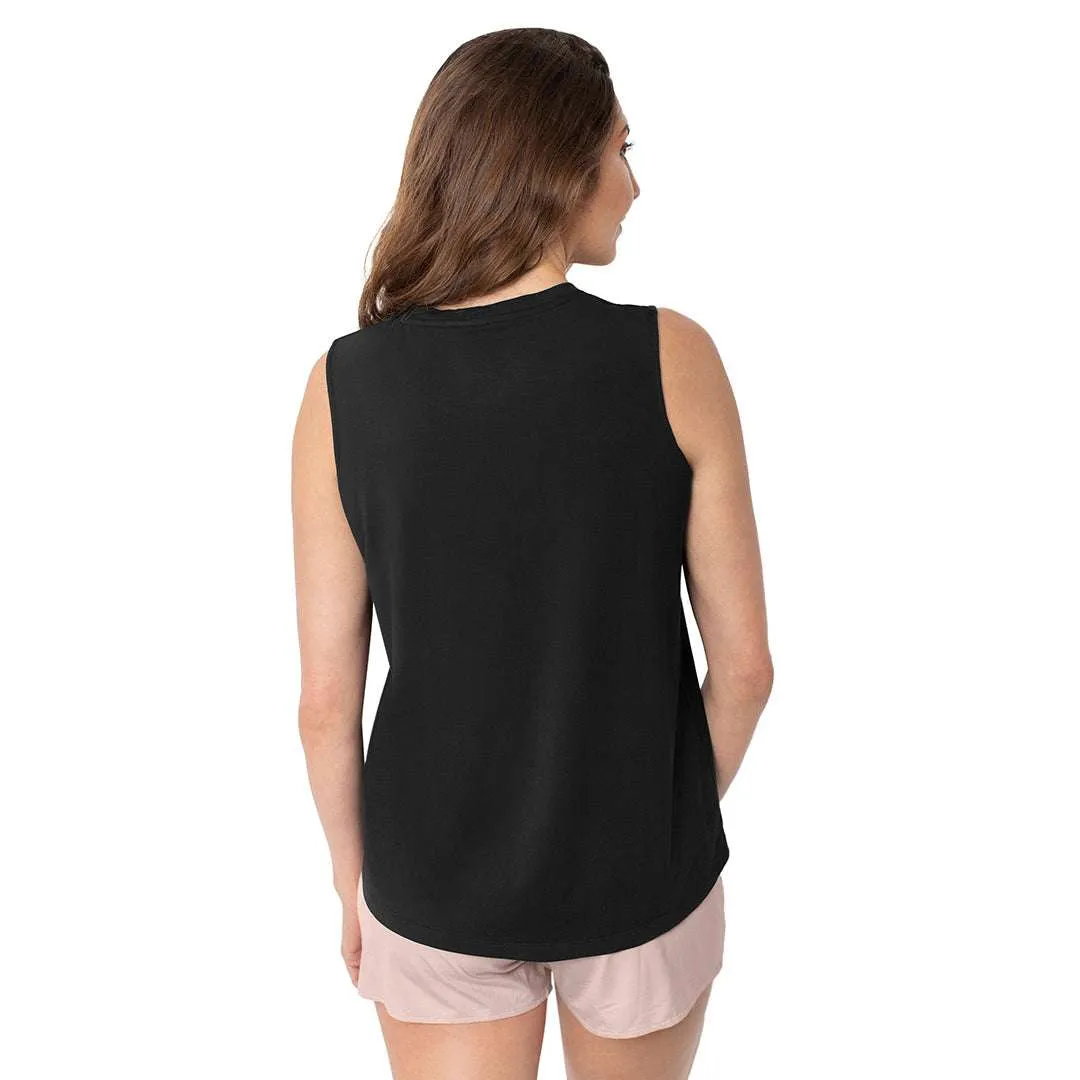 Bamboo Maternity & Nursing Tank | Black