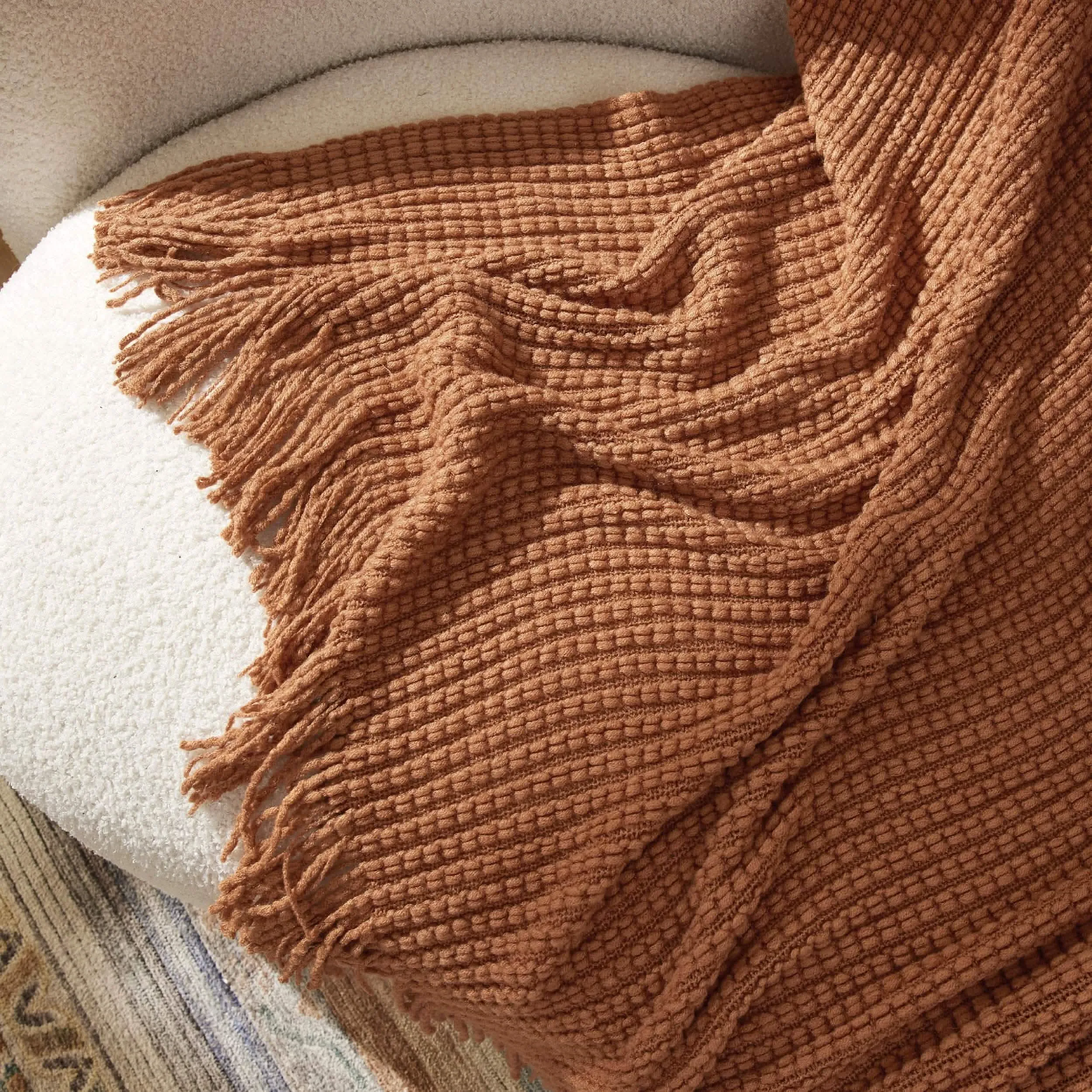 Bedsure Decorative Woven Throw Blanket