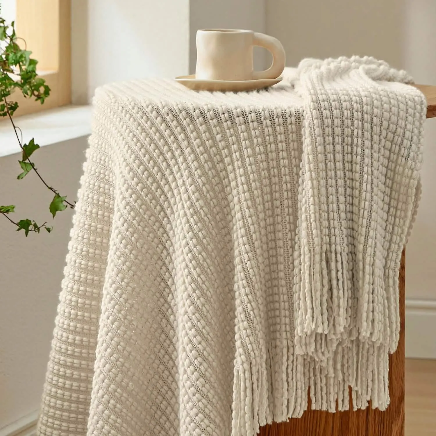 Bedsure Decorative Woven Throw Blanket