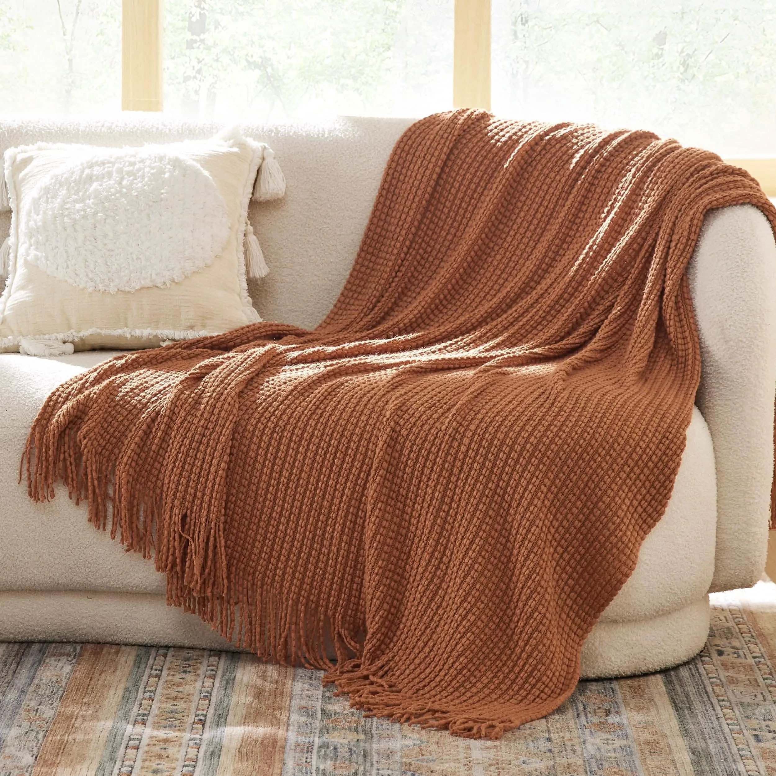 Bedsure Decorative Woven Throw Blanket