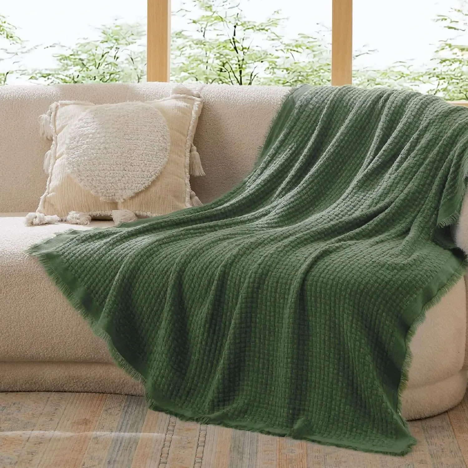 Bedsure Decorative Woven Throw Blanket