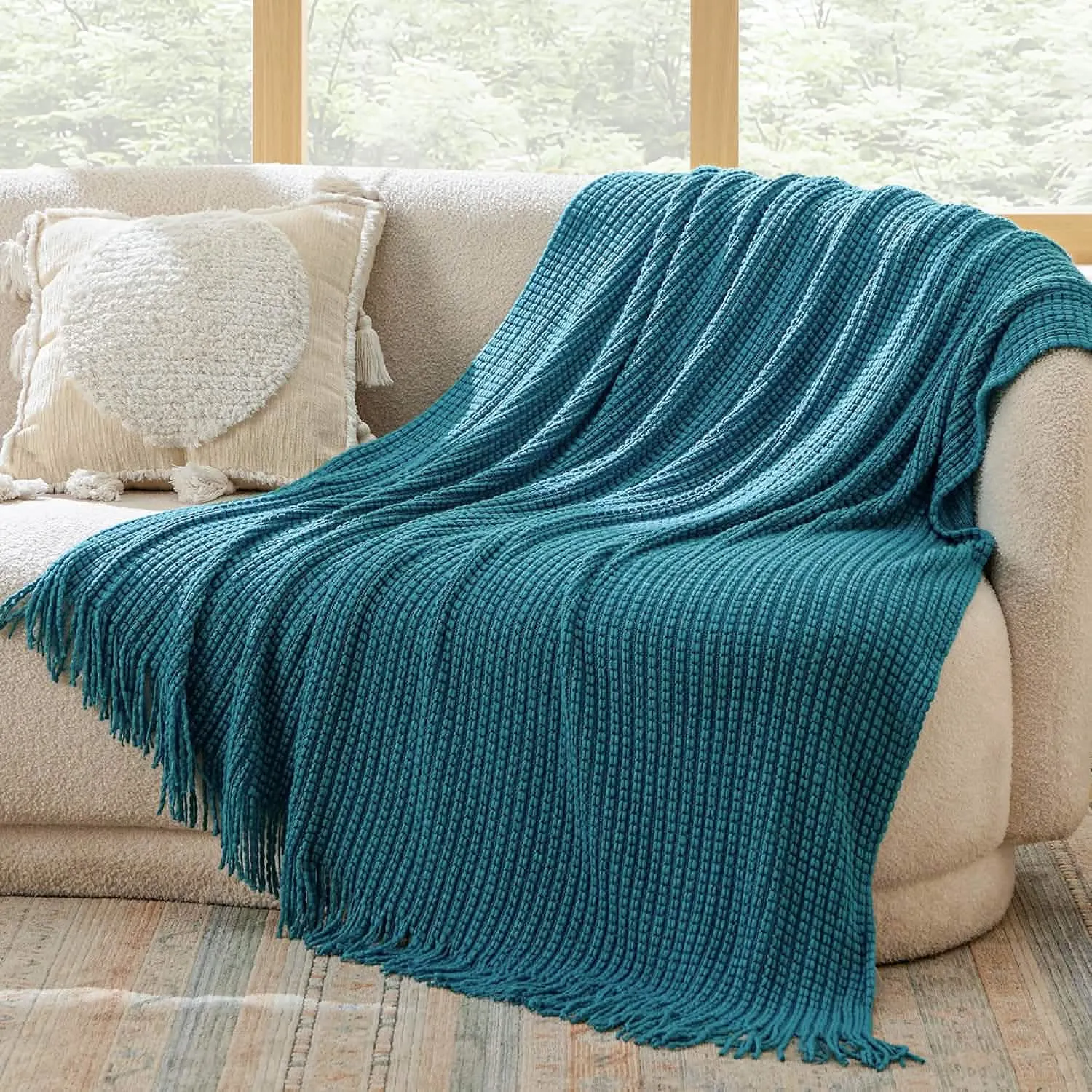 Bedsure Decorative Woven Throw Blanket