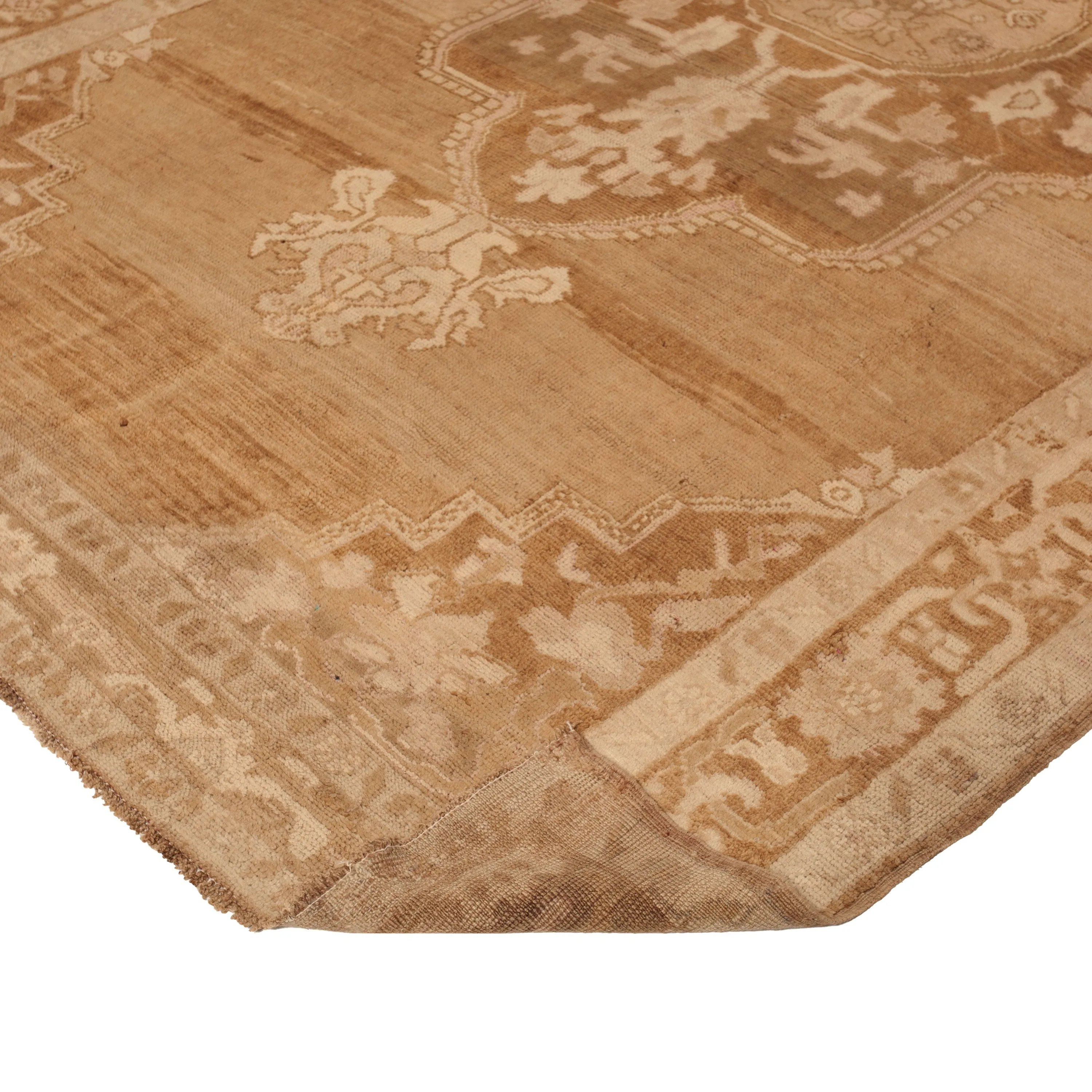 Beige Traditional Wool Rug - 6'1" x 12'3"