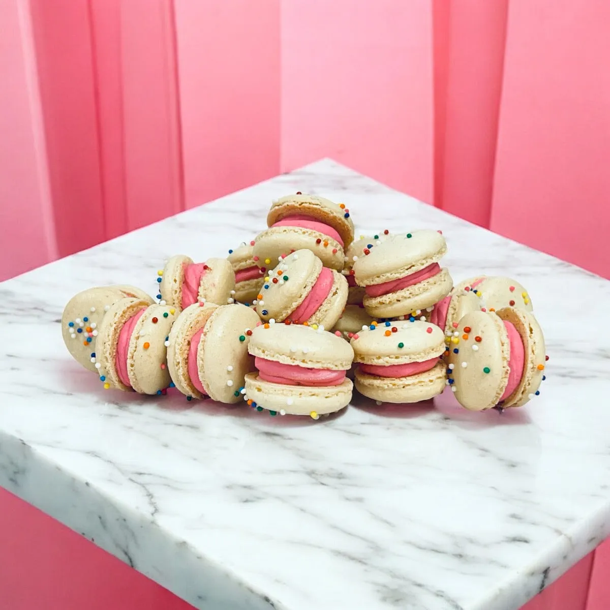 Birthday Mini Macarons - Perfect for Decorating Cupcakes, Cakes, Ice Cream, and More