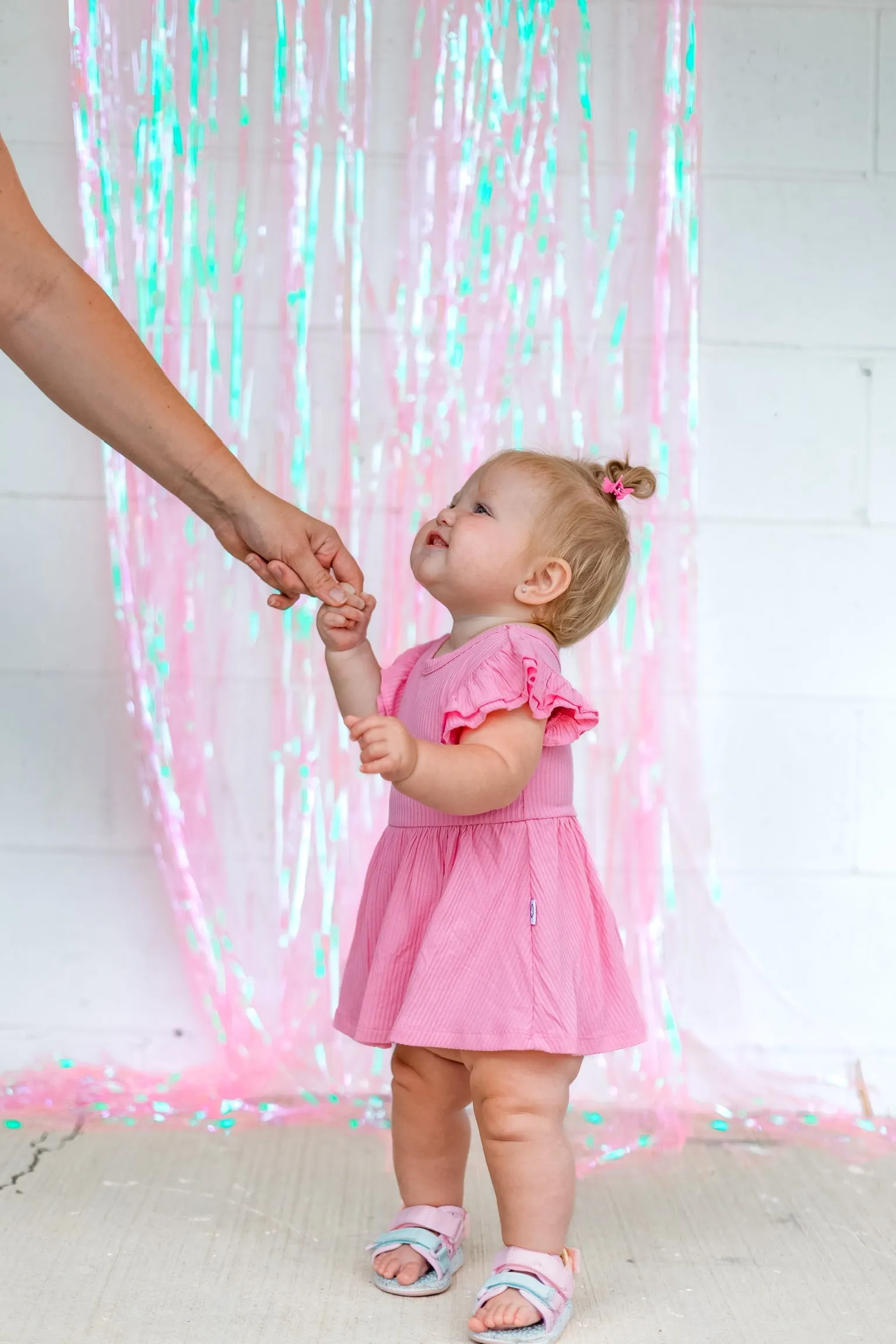 Bubblegum Rib Dream Cap Sleeve Bodysuit Dress