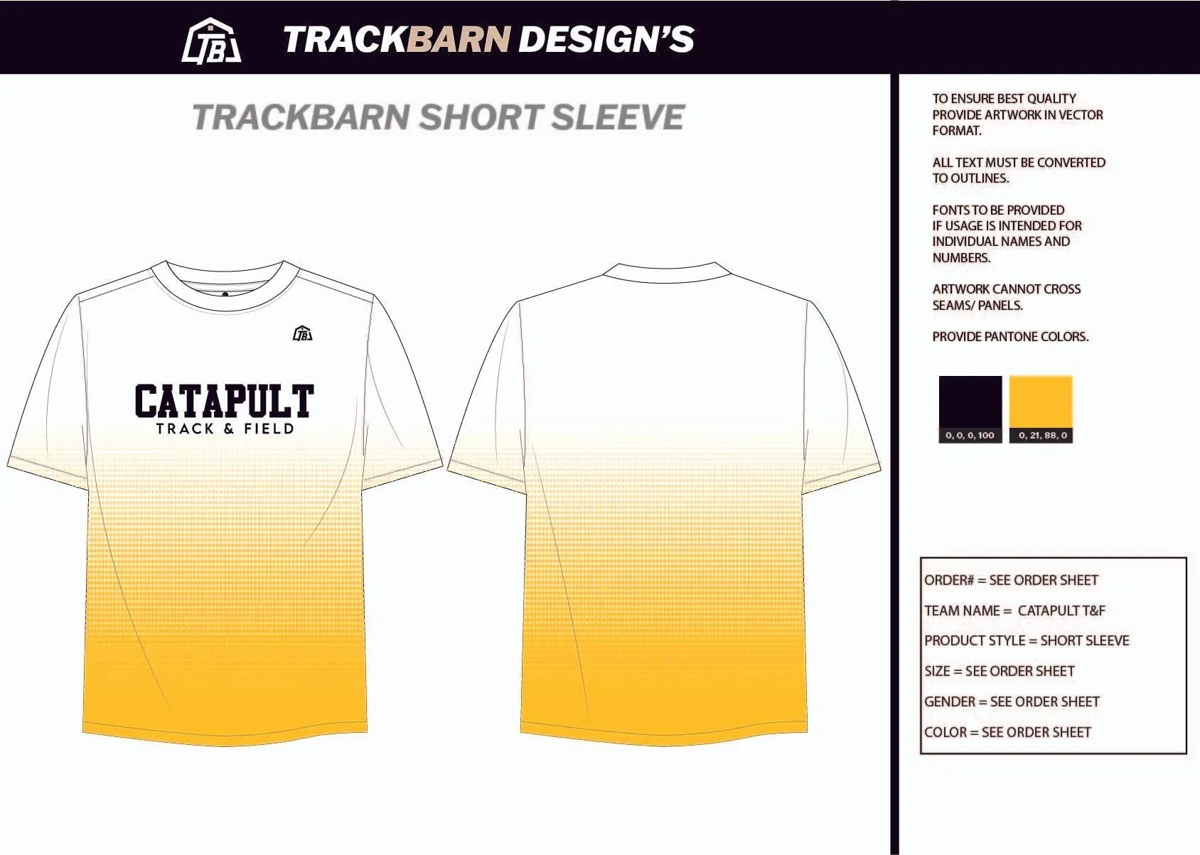 Catapult-T&F- Mens Stretch Light Training Tee