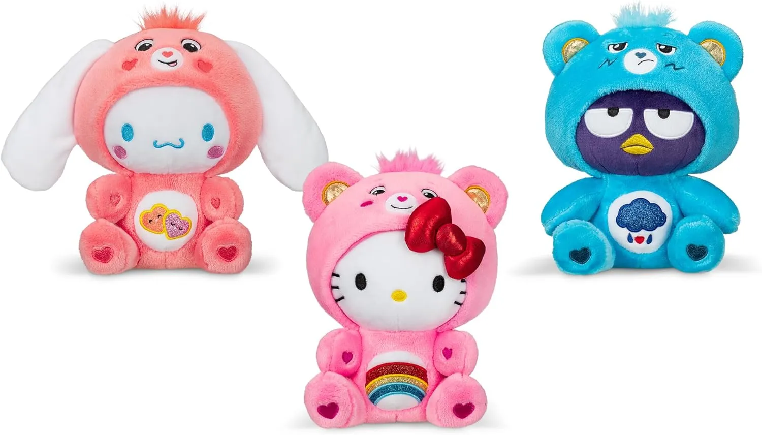 Cheer Bear Hello Kitty - Hello Kitty and Friends x Care Bears 8-inch Plush Toy