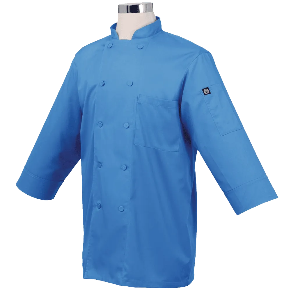 Chef Works JLCL BLK M Basic 3 4 Sleeve Chef Coat