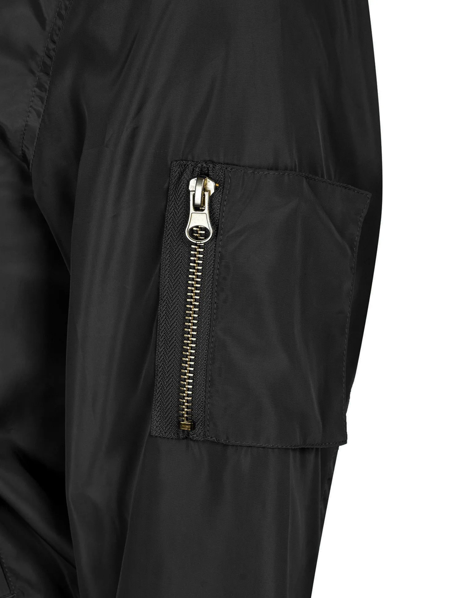 Classic Zip Up Lightweight Bomber Jacket