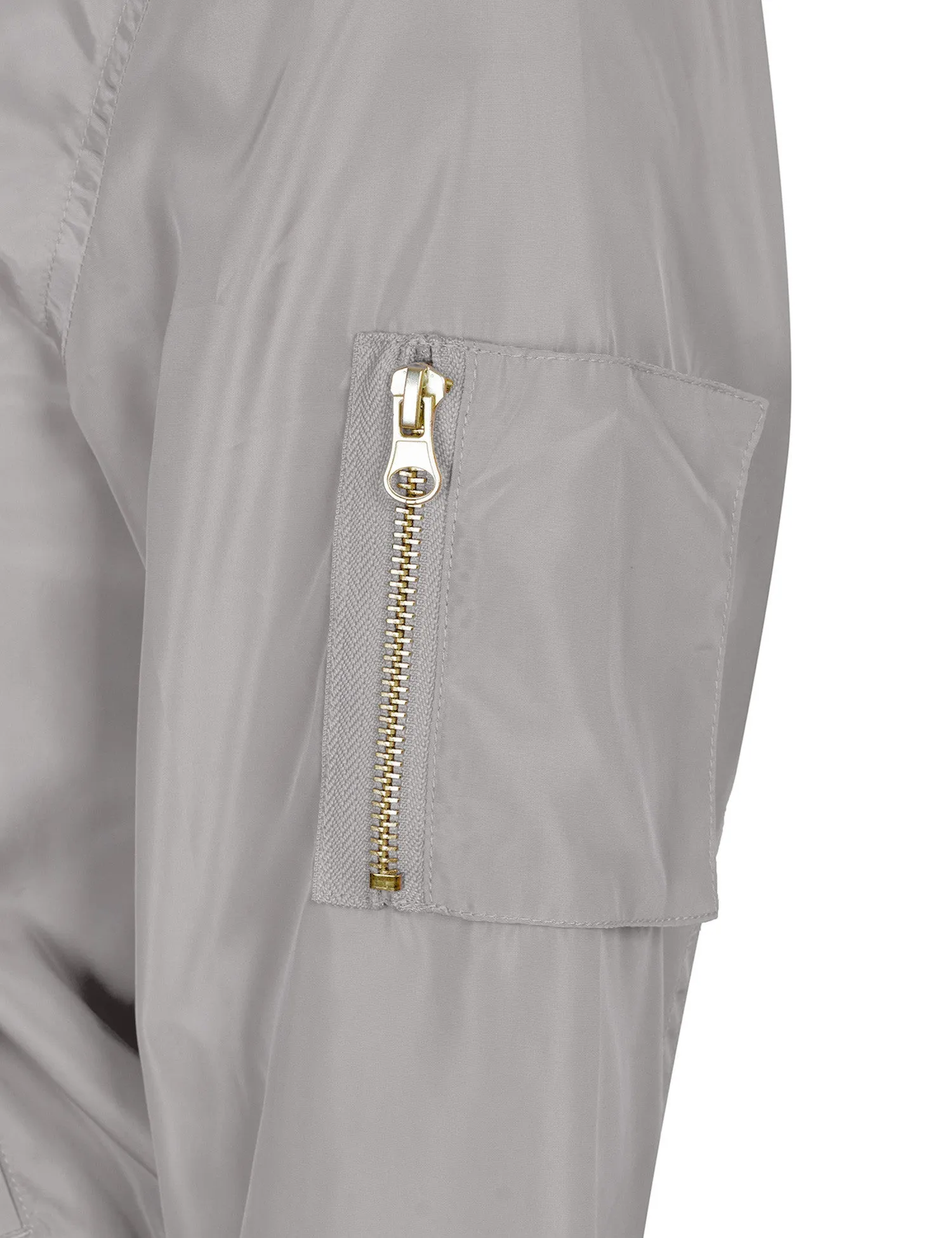 Classic Zip Up Lightweight Bomber Jacket