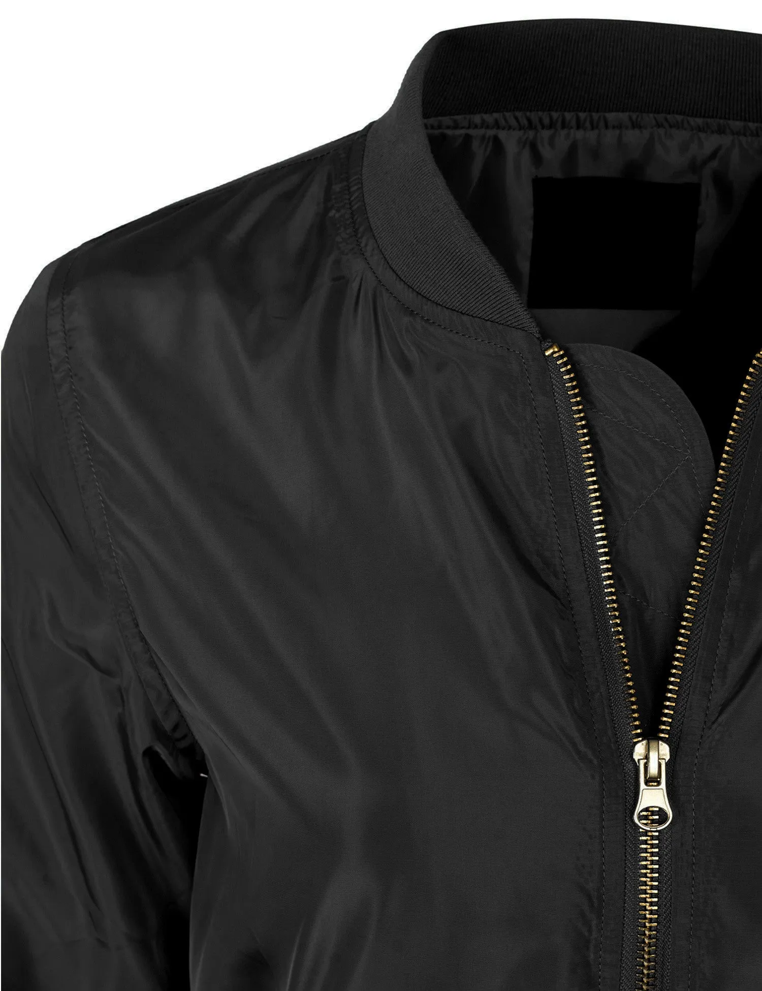 Classic Zip Up Lightweight Bomber Jacket