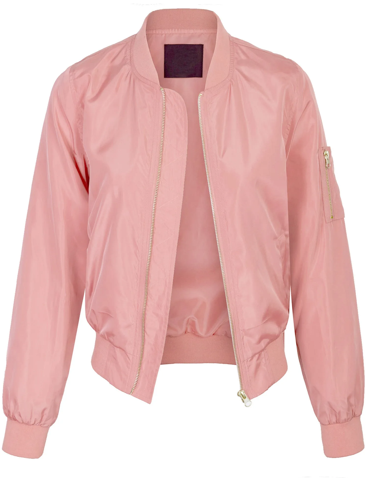 Classic Zip Up Lightweight Bomber Jacket