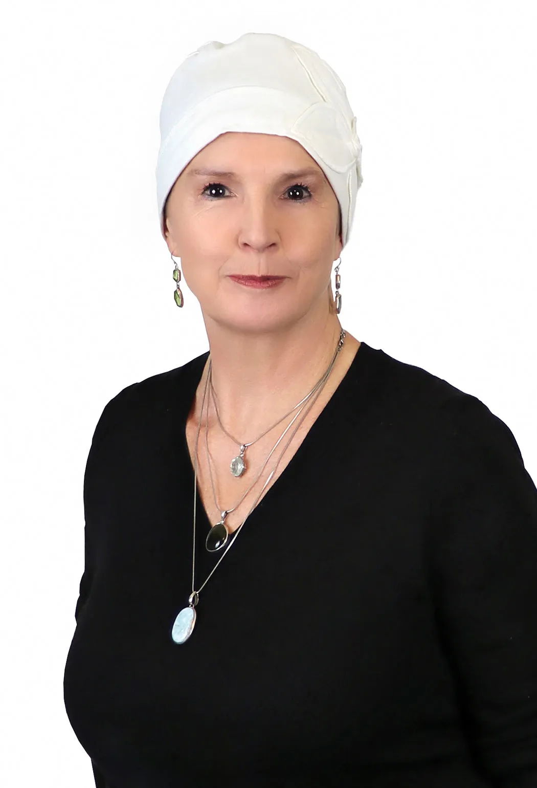 Combed Cotton Butterfly Beanie Chemo Headwear Turban for Women 50  UPF Sun Protection