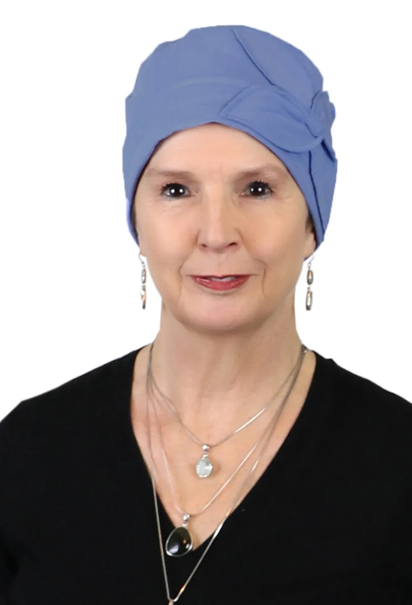 Combed Cotton Butterfly Beanie Chemo Headwear Turban for Women 50  UPF Sun Protection