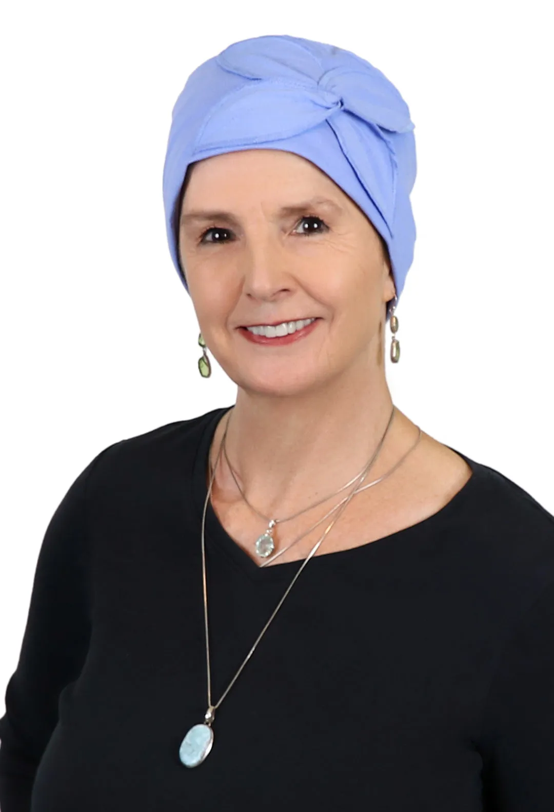 Combed Cotton Butterfly Beanie Chemo Headwear Turban for Women 50  UPF Sun Protection