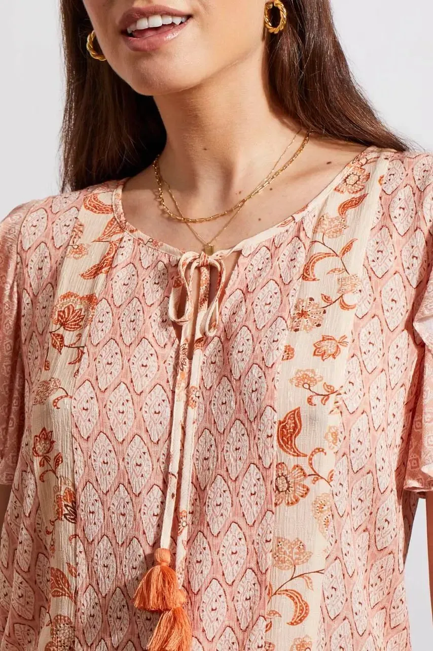 Combo Print Blouse