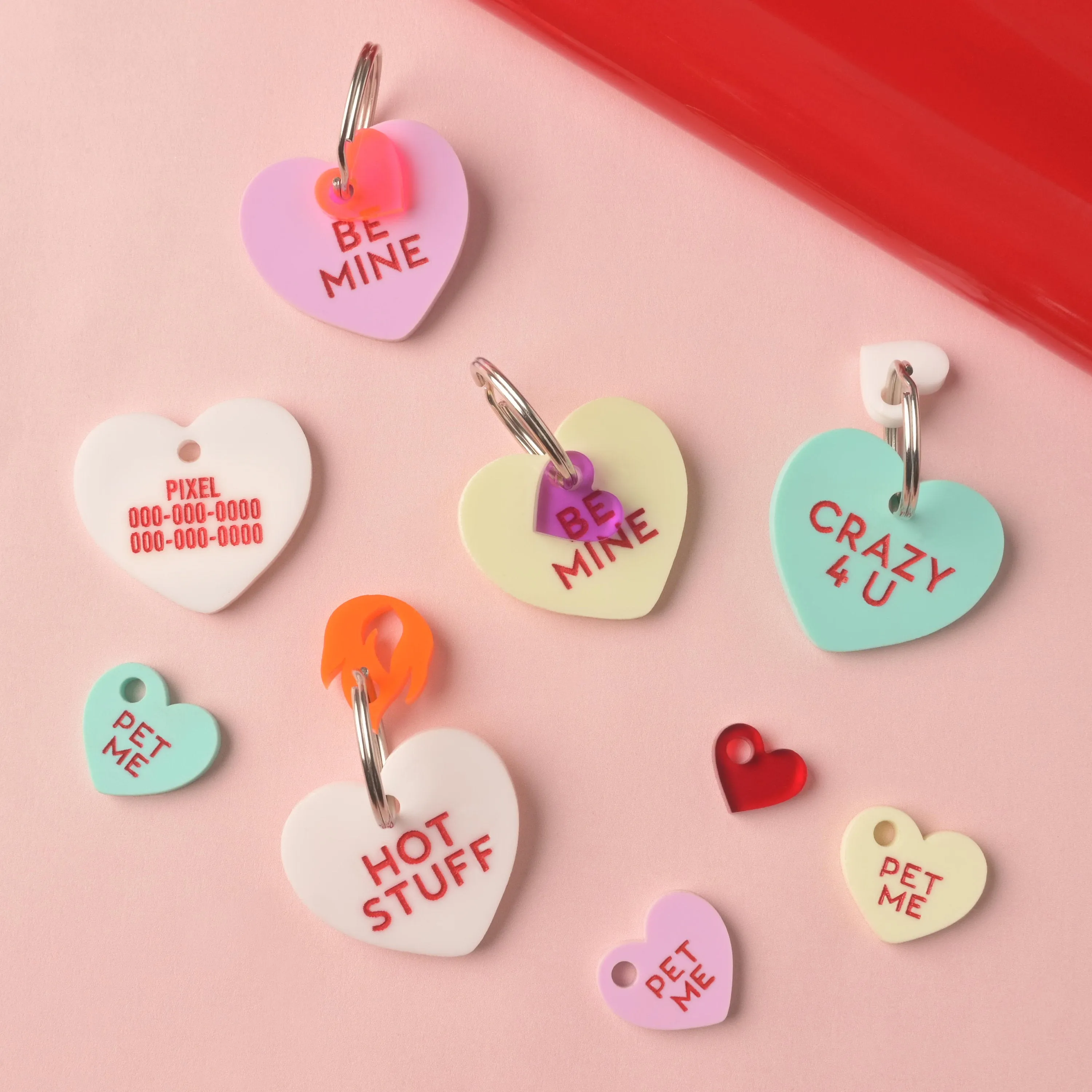 Conversation Heart Personalized Pet Tag