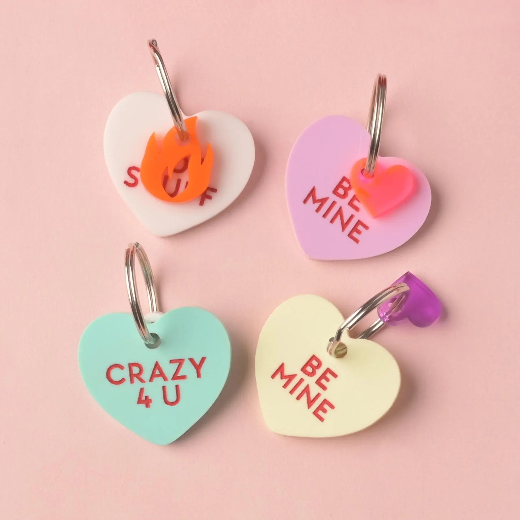 Conversation Heart Personalized Pet Tag