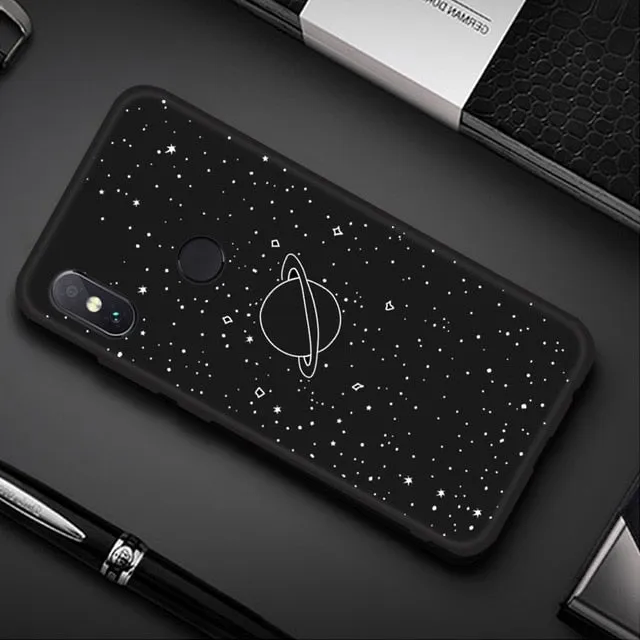 Cool Space Case For Xiaomi Mi 9 A2 8 Lite Pocophone F1 Mix 3 2S For Redmi 7 Note 7 6 5 Pro S2 6A 5A 5 Plus 6 Pro Soft TPU Cover