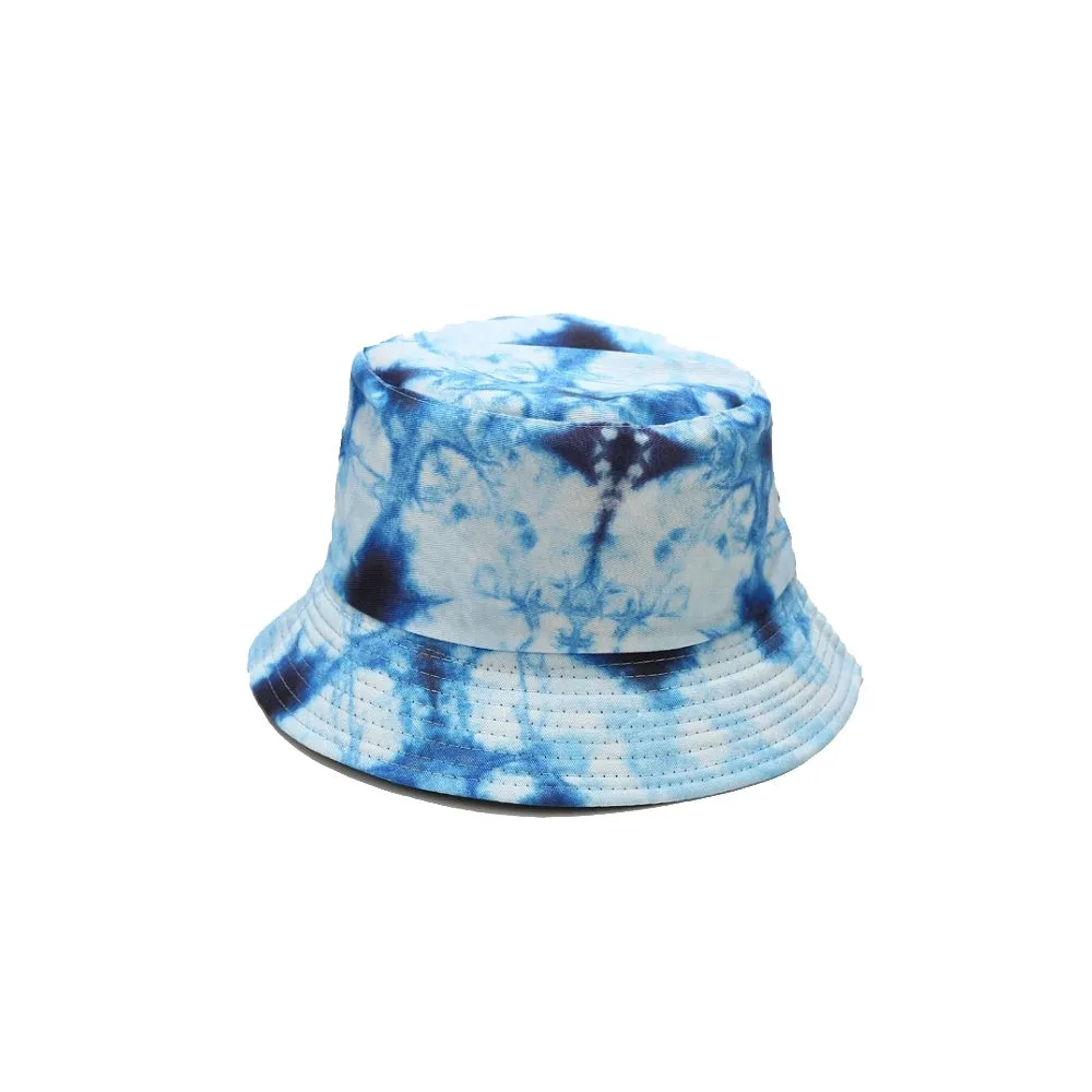 Cotton Reversible Bucket Hat Colorful Tropical Print Double Side Wear Fisherman Cap YZB0120