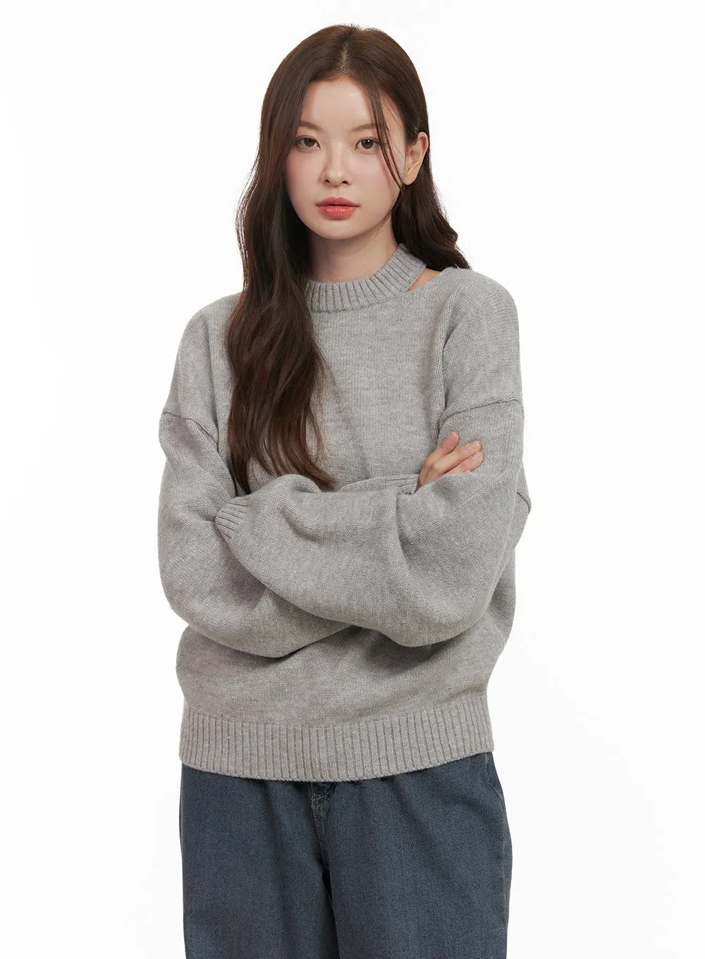 Cozy Chic Cut Out Sweater OD403