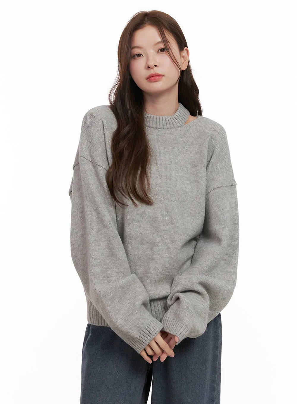 Cozy Chic Cut Out Sweater OD403