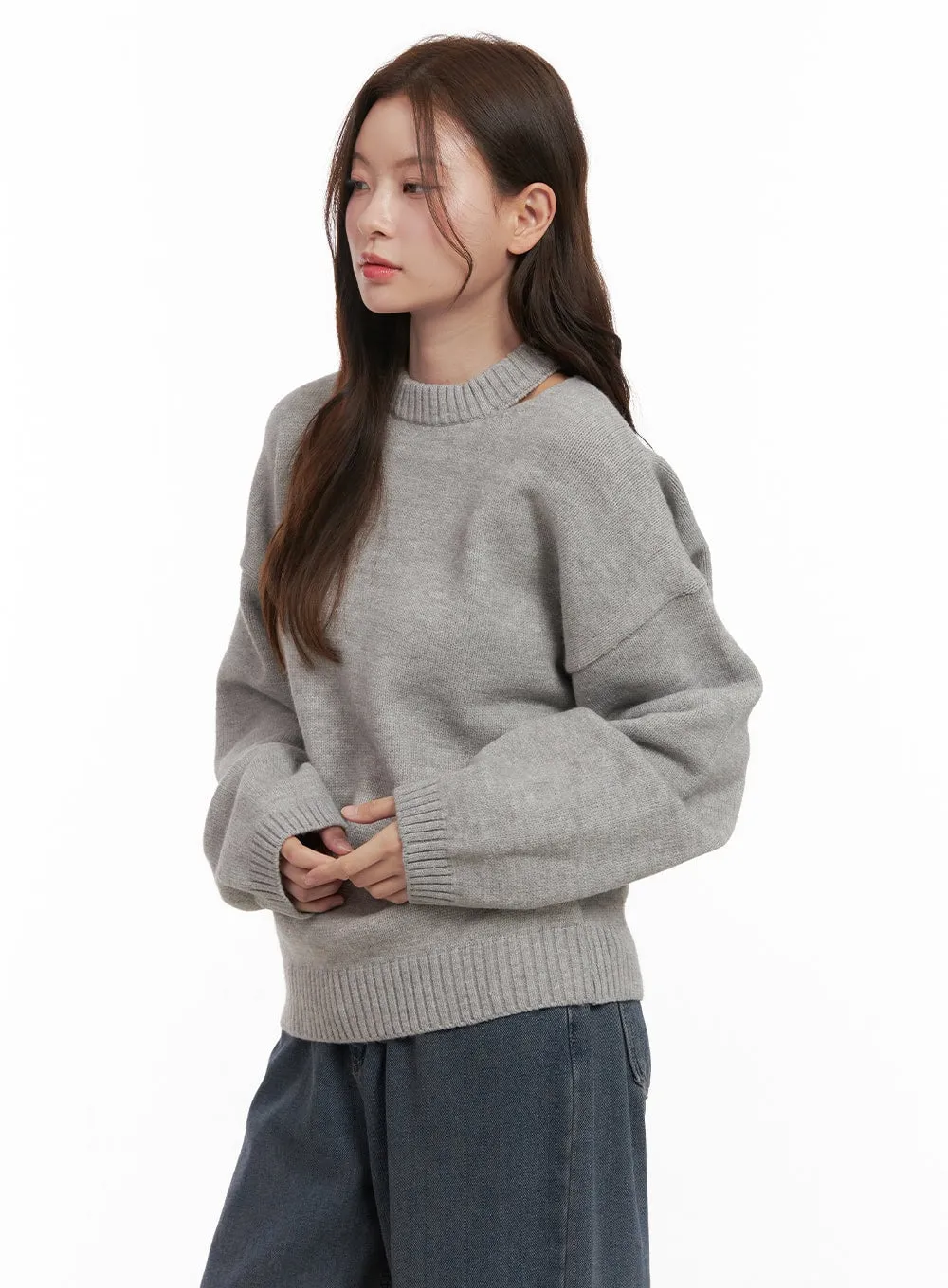 Cozy Chic Cut Out Sweater OD403