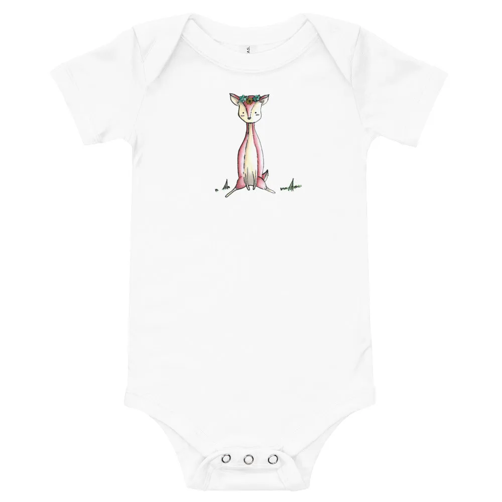 Crystal Sitting- Baby Short Sleeve Bodysuit