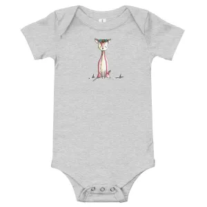 Crystal Sitting- Baby Short Sleeve Bodysuit