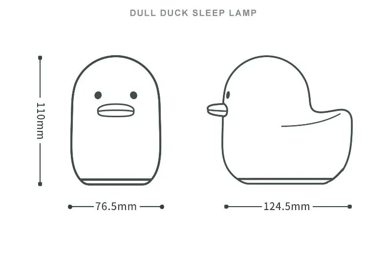 Cute Animal Duck LED Night Lamp