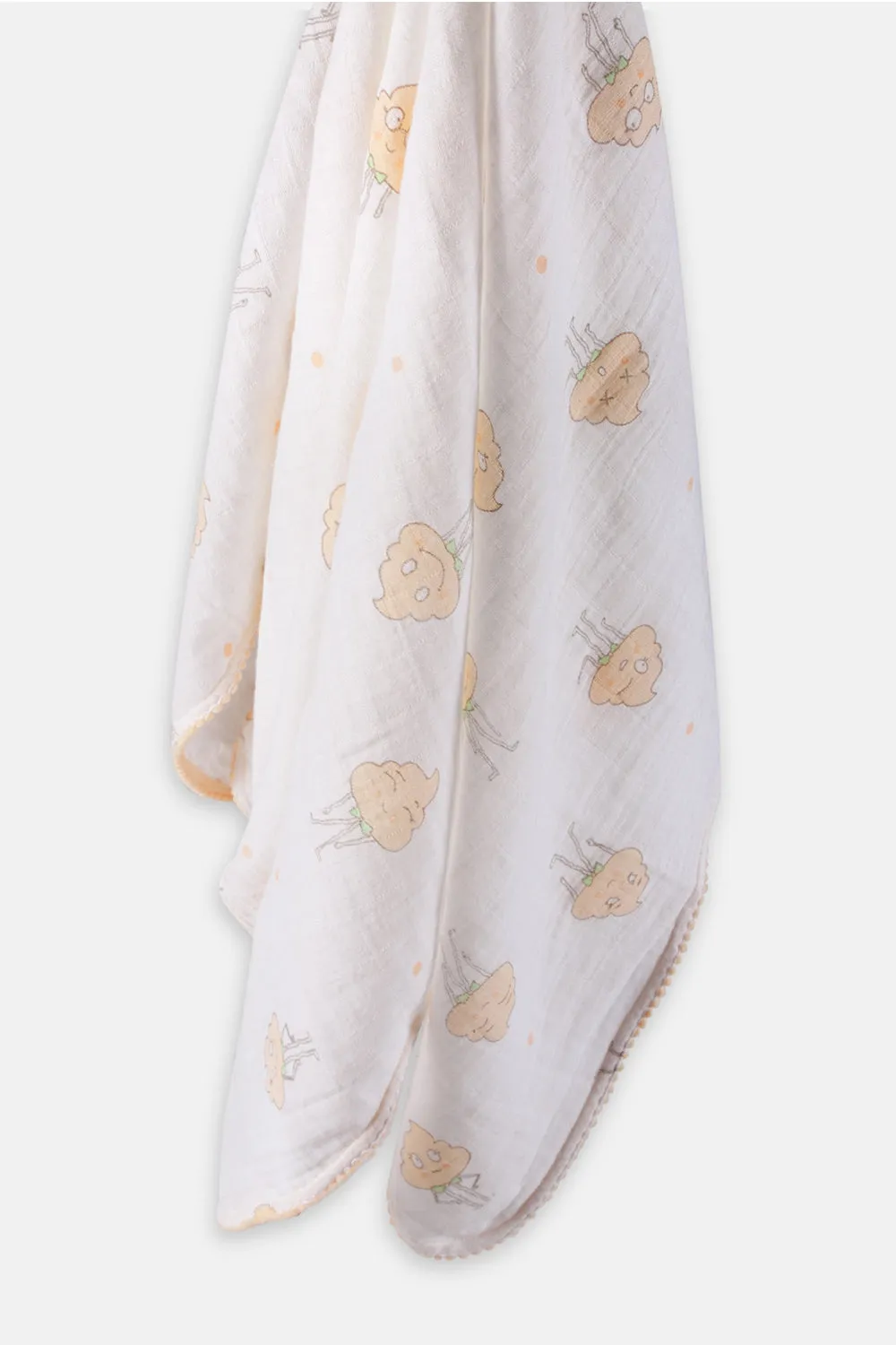 Cute Cloud Swaddle Blanket - Soft and Cozy for Newborns