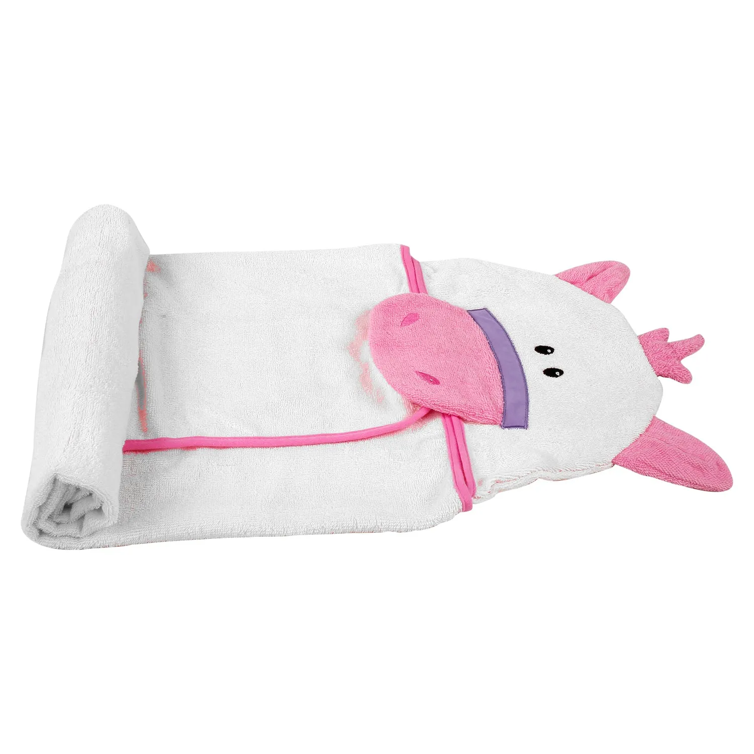 Cute Pink Hooded Towel