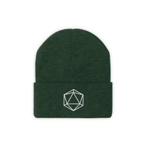 D20 DnD Gamer Knit Beanie