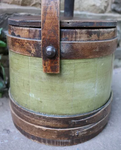 Early Firkin in Apple Green Paint Neat