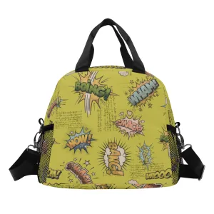 Elevate Lunchtime with Stylish All-Over Printed Vintage Aesthetics Lunch Bag for Teenagers-Moss Adventure