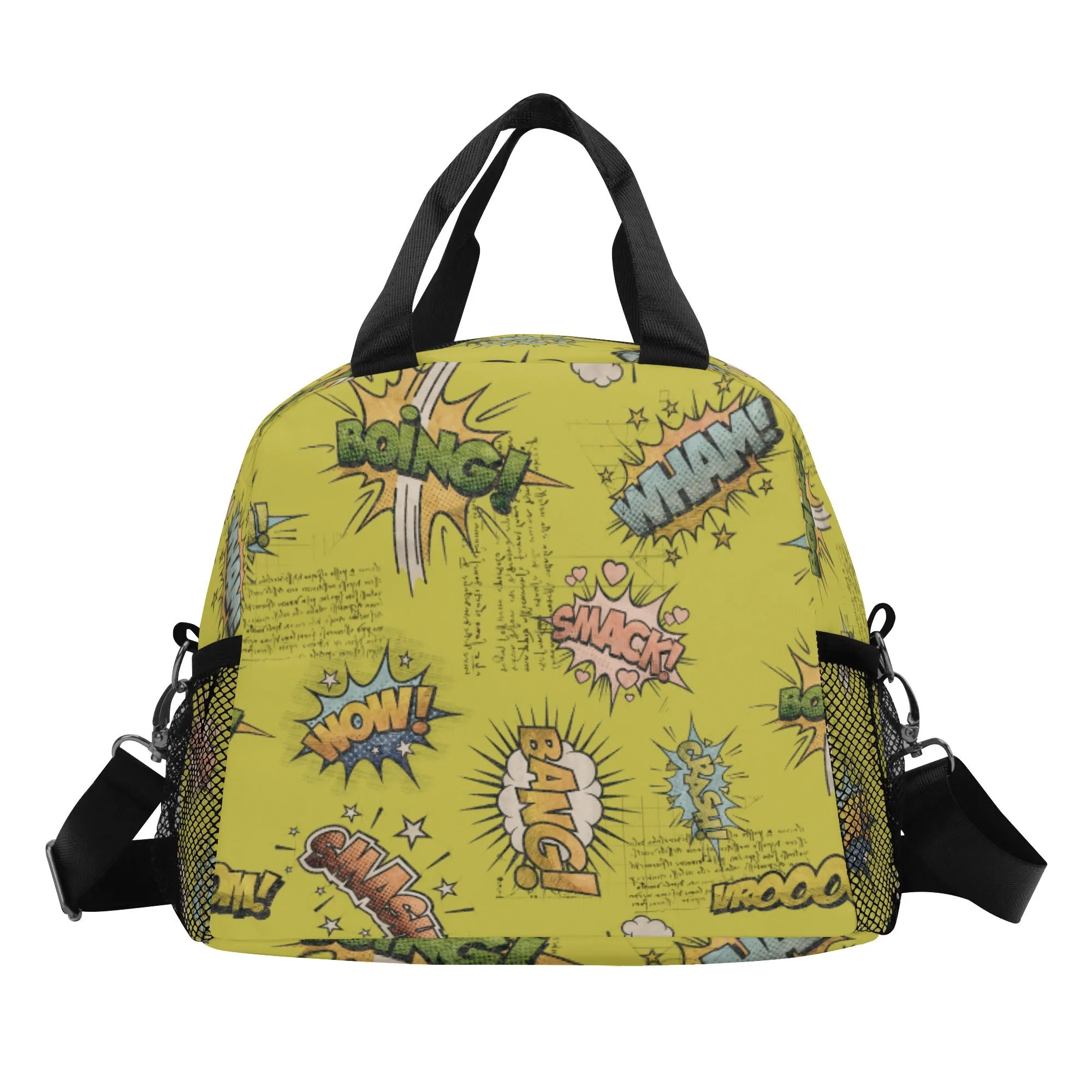 Elevate Lunchtime with Stylish All-Over Printed Vintage Aesthetics Lunch Bag for Teenagers-Moss Adventure