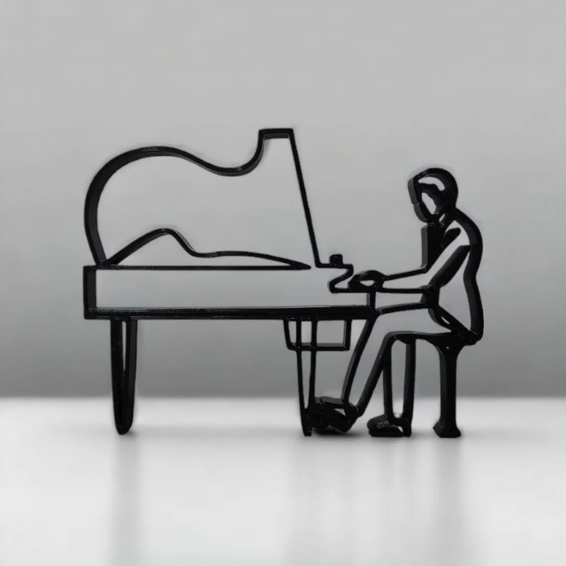 EROTNGO Male Pianist Art | Elegant Home & Office Decor for Pianists